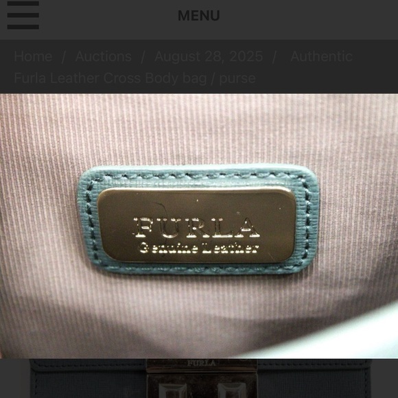 Furla Chic Blue Mini Bag - Picture 2 of 7